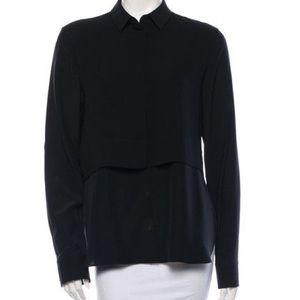 T by Alexander Wang Silk Tier Blouse